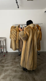 Vintage Golden Island Fox Fur Coat