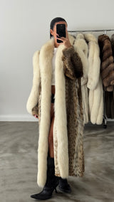 Vintage Lynx Fox Fur Coat