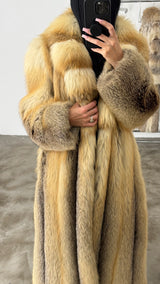 Vintage Golden Island Fox Fur Coat