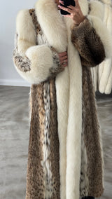 Vintage Lynx Fox Fur Coat