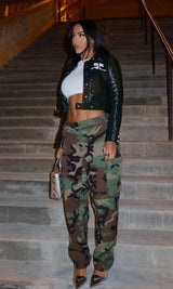 Vintage Camouflage Cargo Trousers