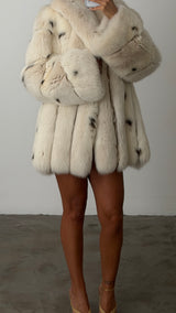 Vintage Fox Spotted Fur Coat