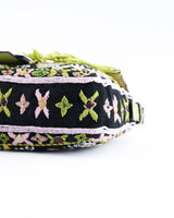 Fendi Lizard Trimmed Beaded Baguette