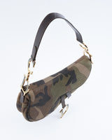 Dior Camo Saddle Bag