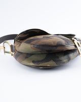 Dior Camo Saddle Bag