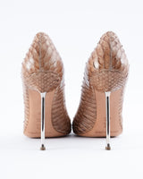 Gianmarco Lorenzi Python Leather Heels - EU 38