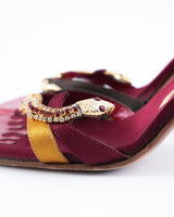 Giuseppe Zanotti Rhinestone Snake Heels - EU 36.5