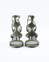 Sergio Rossi Pelle Broadway Python Heels - EU 37.5