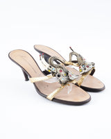 Giuseppe Zanotti Embellished Elephant Heels - EU 40