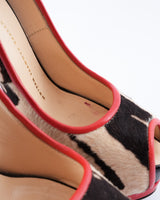 Giuseppe Zanotti Calf Hair Zebra Print Heels - EU 37