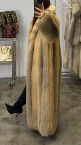 Vintage Golden Island Fox Fur Coat