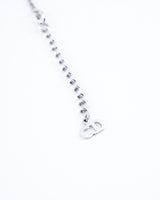Dior Rhinestone Tag Necklace