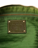 Prada Tessuto Pietre Embellished Shoulder Bag