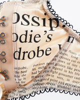 John Galliano Newspaper Bra & Thong Set