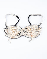 John Galliano Newspaper Bra & Thong Set