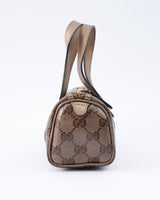 Gucci Monogram Crystal Joy Mini Boston Bag