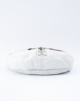 Versace Studded Cresent Leather Hobo Bag