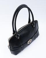 Gucci GG Reins Perforated Leather Shoulder Bag