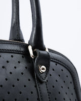 Gucci GG Reins Perforated Leather Shoulder Bag