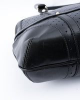 Gucci GG Reins Perforated Leather Shoulder Bag