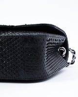 Chanel Python Leather Mini Classic Flap Bag