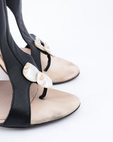 Sergio Rossi Seashells Gladiator Cut Out Heels - EU 37.5