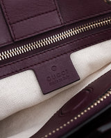Gucci Python Leather Bamboo Tote Bag
