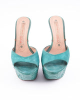 Gianmarco Lorenzi Embossed Python Leather Heels - EU 36