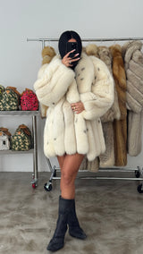 Vintage Arctic Fox Fur Coat