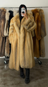 Vintage Golden Island Fox Fur Coat