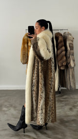Vintage Lynx Fox Fur Coat