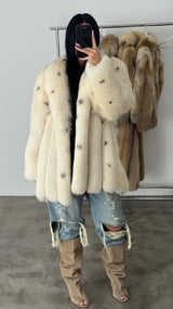 Vintage Arctic Fox Fur Coat