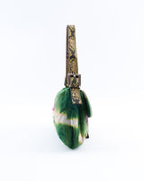 Fendi Suede Floral Snakeskin Baguette