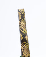 Fendi Suede Floral Snakeskin Baguette