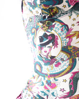 Dior Gitane Tattoo Print Swimsuit