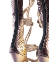 Jimmy Choo Keane Rope Gladiator Heels - EU 38
