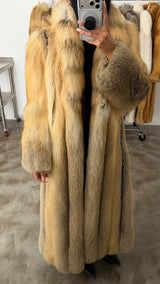 Vintage Golden Island Fox Fur Coat