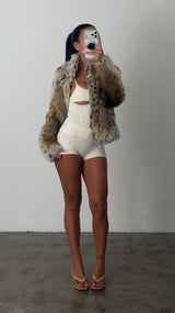 Vintage Lynx Fur Jacket