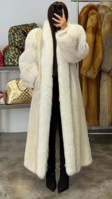 Vintage Fox & Mink Fur Coat