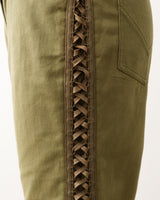 Dior Logo Plate Khaki Green Trousers