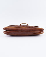 Dolce & Gabbana Leather Snakeskin Shoulder Bag