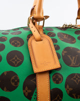 Louis Vuitton X Yayoi Kusama Pumpkin Dots Monogram Keepall 55