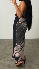 Jean Paul Gaultier Tromp I'Oeil Silk "Statue" Dress