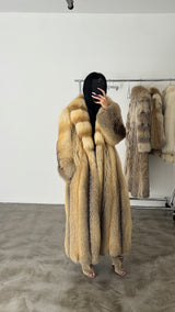 Vintage Golden Island Fox Fur Coat