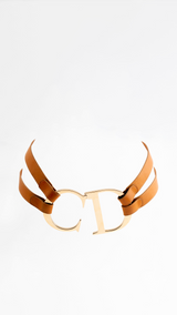 Dior Leather XL 'CD' Logo Belt - RARE