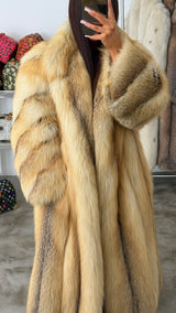 Vintage Golden Island Fox Fur Coat