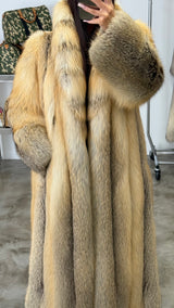 Vintage Golden Island Fox Fur Coat