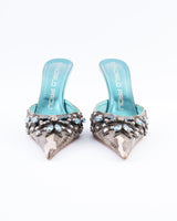 Giancarlo Paoli Python Rhinestone Heels - EU 38.5