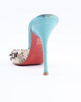 Giancarlo Paoli Python Rhinestone Heels - EU 38.5