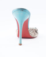 Giancarlo Paoli Python Rhinestone Heels - EU 38.5